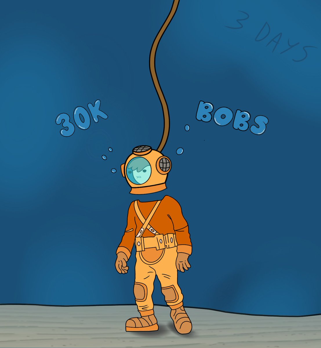 BOBS NFT (SOLD OUT) (@blockchainobust) on Twitter photo 30K BOBS, 3 DAYS UNTIL MINT! 🎉
BOB went diving to try and find some WL spots... it's closing fast.
Interact to help him out and earn yourself one ! 👇❤️♻️ 30K BOBS, 3 DAYS UNTIL MINT! 🎉
BOB went diving to try and find some WL spots... it's closing fast.
Interact to help him out and earn yourself one ! 👇❤️♻️