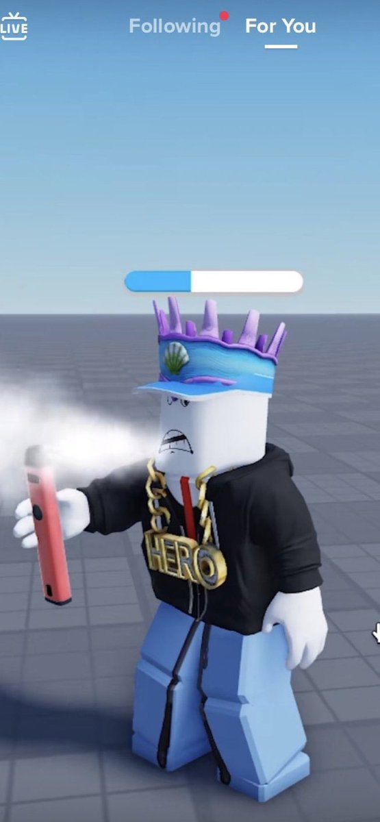 ftDerpy's tweet photo. who tf added vaping to roblox?? 😭 https://t.co/reeWZiUPjR