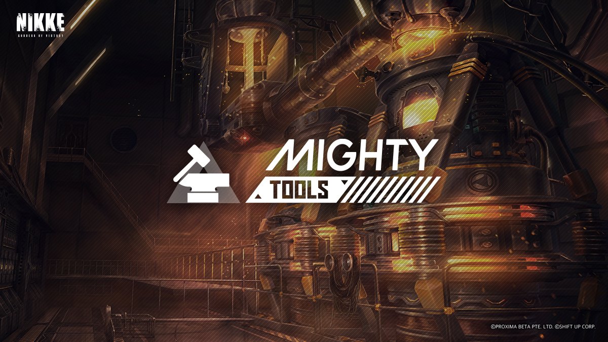 NIKKE_en's tweet photo. 【Squad: Mighty Tools】

A combat engineer squad under the construction support department.

Most of the facilities, including the buildings in the Ark, were built by the Mighty Tools squad.

#NIKKE
#MightyTools https://t.co/86Y1Uj7uGT