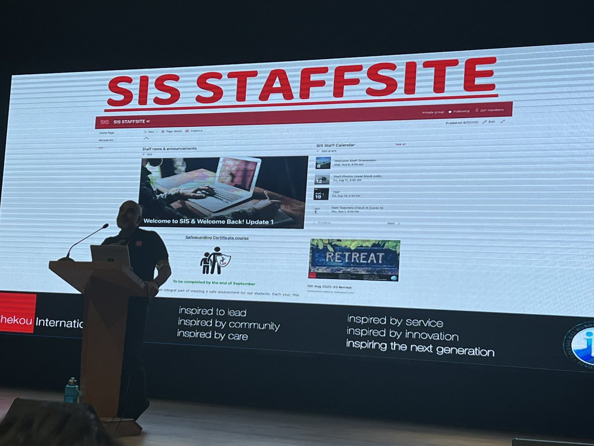 #sisrocks Starting the school year with our new head <a href="/hkanabar/">Harish Kanabar</a> at our new UP elementary campus “The Bay”