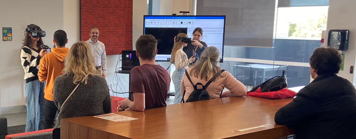 Gökhan Tolun (@gokhan_tolun) on Twitter photo #OpenDay <a href="/UOW/">UOW</a>
We ran a tour of <a href="/MolHorizons/">Molecular Horizons @ UOW</a> including our <a href="/UOWcryoEM/">Molecular Horizons Cryo-EM</a> facility and demonstrated molecular visualisation in virtual reality (VR) with <a href="/LucyFitschen/">Lucy Fitschen</a> and <a href="/JhonatanReales/">Jhonatan Reales-Gonzalez</a>.
Students and parents told us that they were very impressed with our <a href="/uowresearch/">UOW Research</a> capabilities!😀 #OpenDay <a href="/UOW/">UOW</a>
We ran a tour of <a href="/MolHorizons/">Molecular Horizons @ UOW</a> including our <a href="/UOWcryoEM/">Molecular Horizons Cryo-EM</a> facility and demonstrated molecular visualisation in virtual reality (VR) with <a href="/LucyFitschen/">Lucy Fitschen</a> and <a href="/JhonatanReales/">Jhonatan Reales-Gonzalez</a>.
Students and parents told us that they were very impressed with our <a href="/uowresearch/">UOW Research</a> capabilities!😀