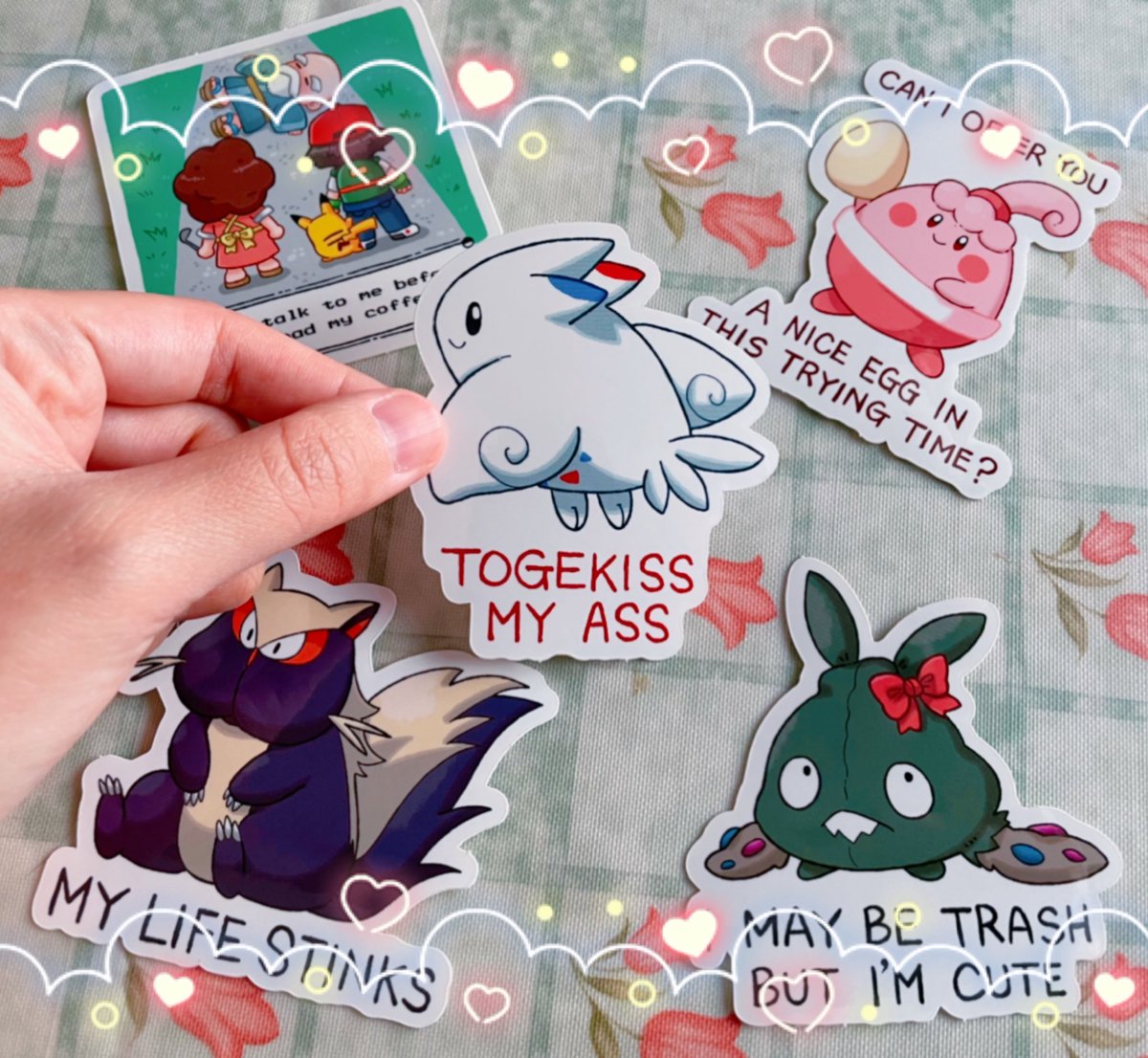 jupy314's tweet image. Time for a ✨giveaway✨! 

One winner can win a set of my latest 3.0 Aggressive Pokémon stickers 😆 To enter: 

🍰 Follow me
🍰 Retweet this tweet 

Ends Wednesday, August 10! Open to worldwide. Good luck! 🍀