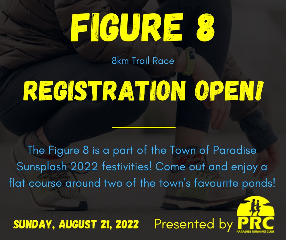 ParadiseRunningClub (@paradiserunning) on Twitter photo Registration is now open for The Paradise Running Club Figure 8 (8km) Trail Race 👏 The Figure 8 is a part of the <a href="/townofparadise/">Town of Paradise</a> Sunsplash 2022 festivities! ‼️ The event is happening on August 21, 2022. For more info and/or to register visit ➡️linktr.ee/paradiserunnin… Registration is now open for The Paradise Running Club Figure 8 (8km) Trail Race 👏 The Figure 8 is a part of the <a href="/townofparadise/">Town of Paradise</a> Sunsplash 2022 festivities! ‼️ The event is happening on August 21, 2022. For more info and/or to register visit ➡️linktr.ee/paradiserunnin…