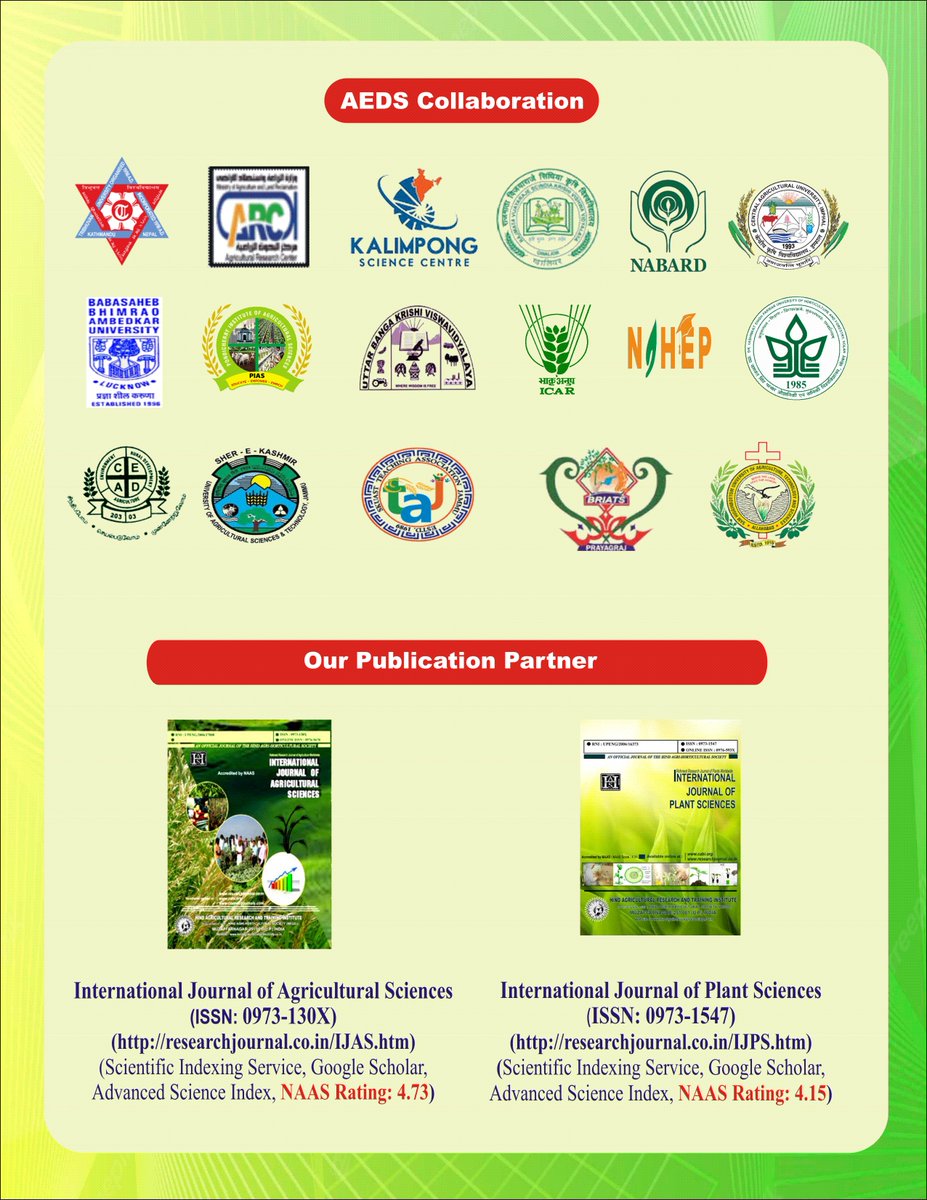 2012Cpsingh's tweet image. Dear Sir/Madam 
It is a great pleasure to inform you that Agro Environmental Development society, Rampur, U.P. India is going to organize 7th International Conference at Conference Hall, St. Joseph Vaz Spiritual Renewal Centre, Old Goa, Goa during October 29-31, 2022