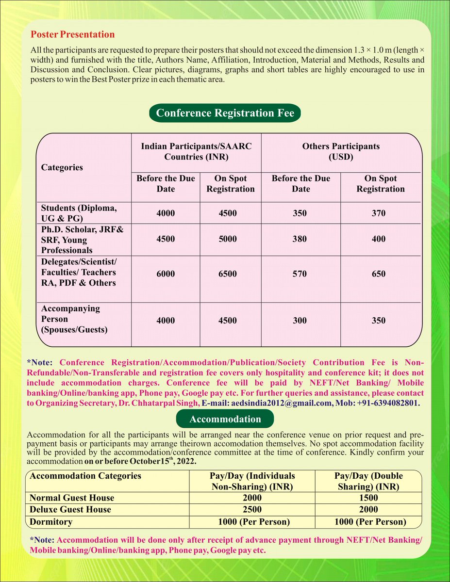 2012Cpsingh's tweet image. Dear Sir/Madam 
It is a great pleasure to inform you that Agro Environmental Development society, Rampur, U.P. India is going to organize 7th International Conference at Conference Hall, St. Joseph Vaz Spiritual Renewal Centre, Old Goa, Goa during October 29-31, 2022
