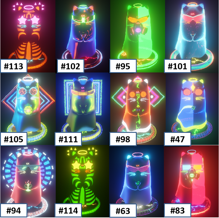 Ghostly_Kittens's tweet photo. Ghostly Kitten NFTs are cute, unique, glow-tastic, 3D and very affordable at .006 polygon😻

(Buy any kitten and get a FREE custom kitten OR circular pfp!)       🔥😻🔥

*👇 are my unsold nfts* Adopt one today!
#nft #nfts #nftart #nftcommunity #nftartist
https://t.co/geRe2EJojq https://t.co/hwn3yv0ZPV