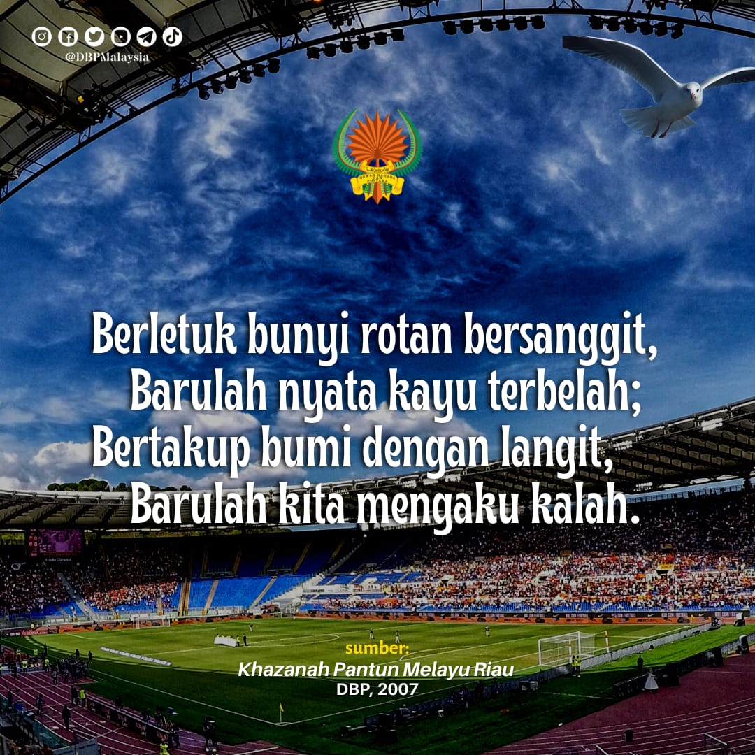DBPMalaysia's tweet photo. Pantun

#Pantun
#DekadBahasaKebangsaan
#BahasaJiwaBangsa https://t.co/wdUj3LDWDr