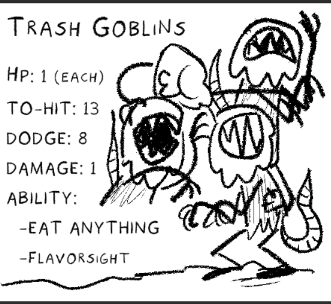 harkforsooth's tweet photo. I can't stop drawing Trash Goblins https://t.co/YuBEaZuZM7