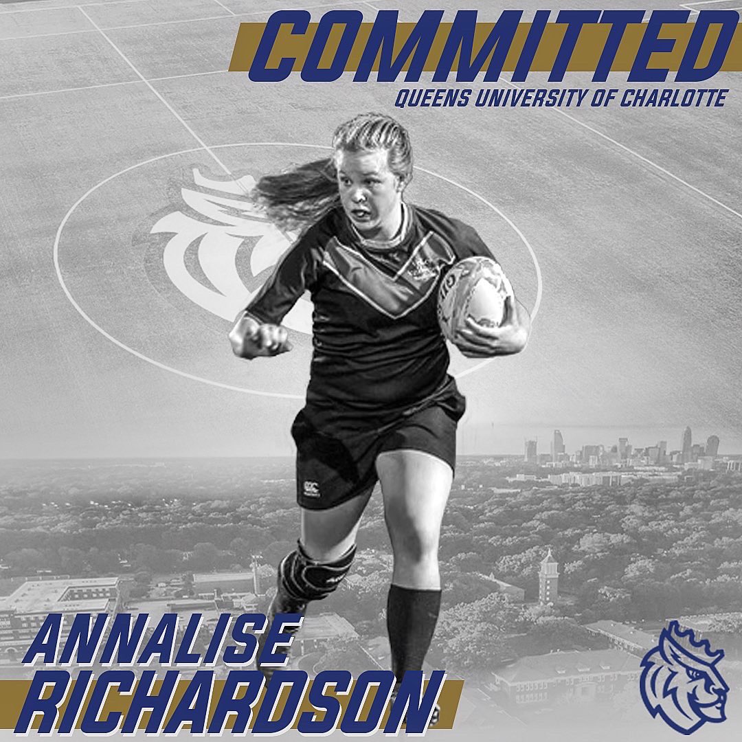 Queens University of Charlotte is thrilled to welcome Annalise Richardson to Queens Rugby for the fall of 2022. Annalise is from Glenwood Springs, Colorado and attends Glenwood Springs High School. Congratulations Annalise, and welcome to the Queens Rugby family! #queensrugby
