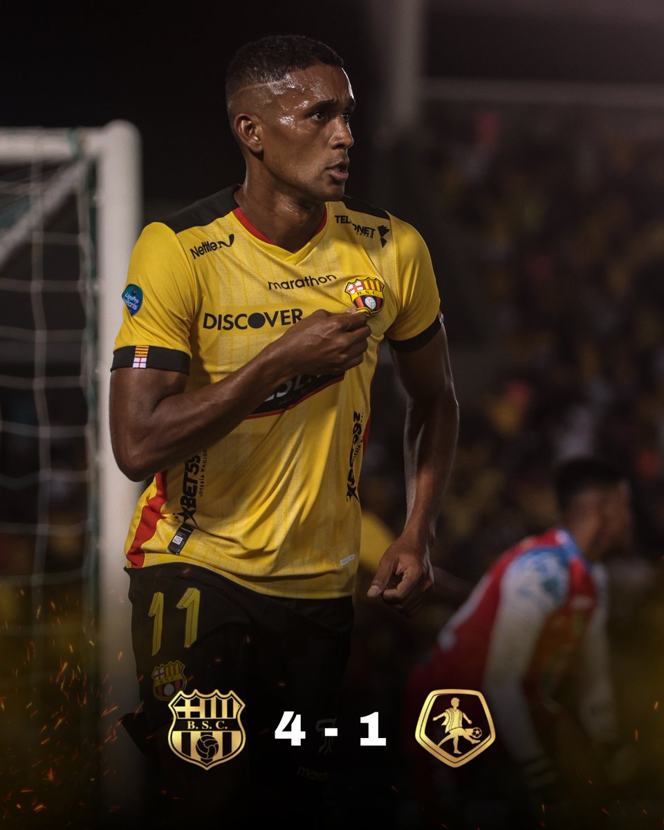 🔥 ¡GOLEADA EN SAMANES! 🔥

#BSCvsMushucRuna 4-1
⚽️ 23' 39' Fidel Martínez
⚽️ 49' Carlos Rodríguez
⚽️ 54' Jhon Jairo Cifuente

#LigaProBetcris #VamosÍdolo 🟡⚫️