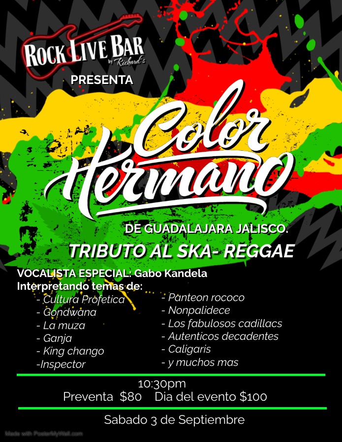 HermanoColor's tweet photo. CD. GUZMAN 🔀 nos espera  @rocklivebarrichards 
3 de Septiembre  la energía y fiesta del reggae en Latinoamérica‼en camino 📶Vamos de Fiesta...
#cdguzman #zapotlanelgrande #people #jajja https://t.co/THABgmaATI