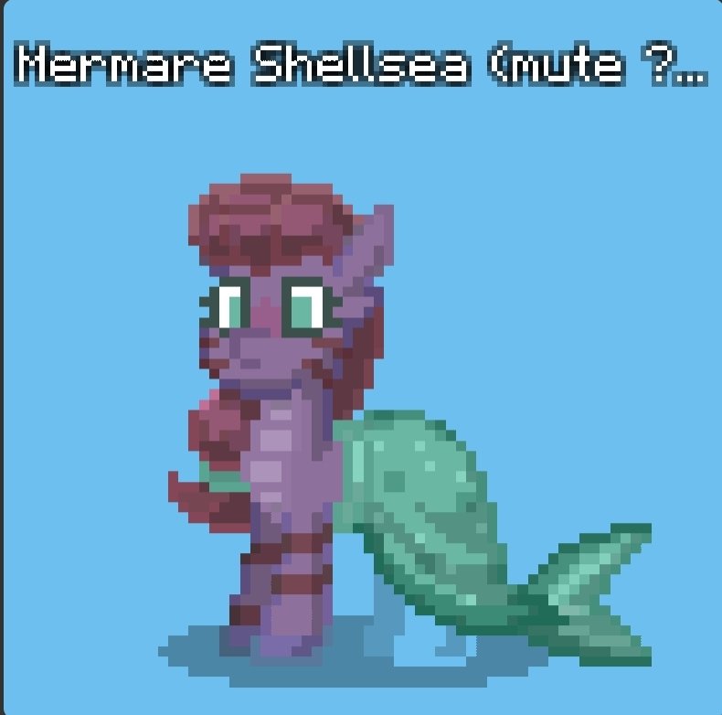 Scarlet_Wish_26's tweet photo. Some of my favorite Pony Town characters I've made! #mlp #ponytown #Applejack #RainbowDash #mermaid #mermare #ZippStorm https://t.co/NcCjLILc9v