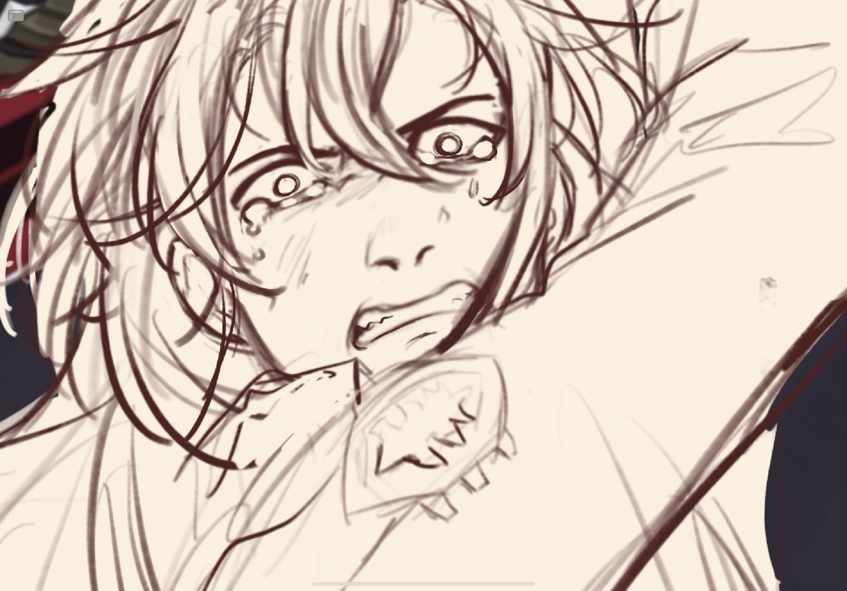 CowjsArt's tweet photo. I may be working on another side of this piece as we tweet #DilucFanart #Diluc #WIP #HiddenStrife https://t.co/EZOZ4MbVzV
