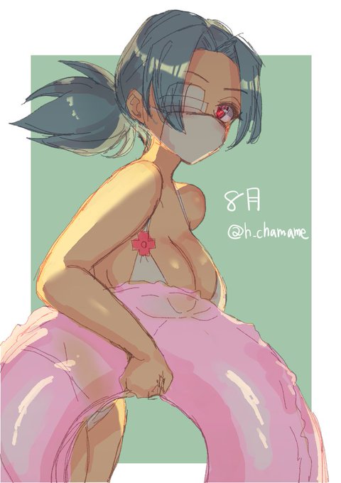 お題は8月で夏のヴァレンタイン
#スカルガ版深夜の真剣お絵描き60分一本勝負
#Skullgirls1HourDrawing 