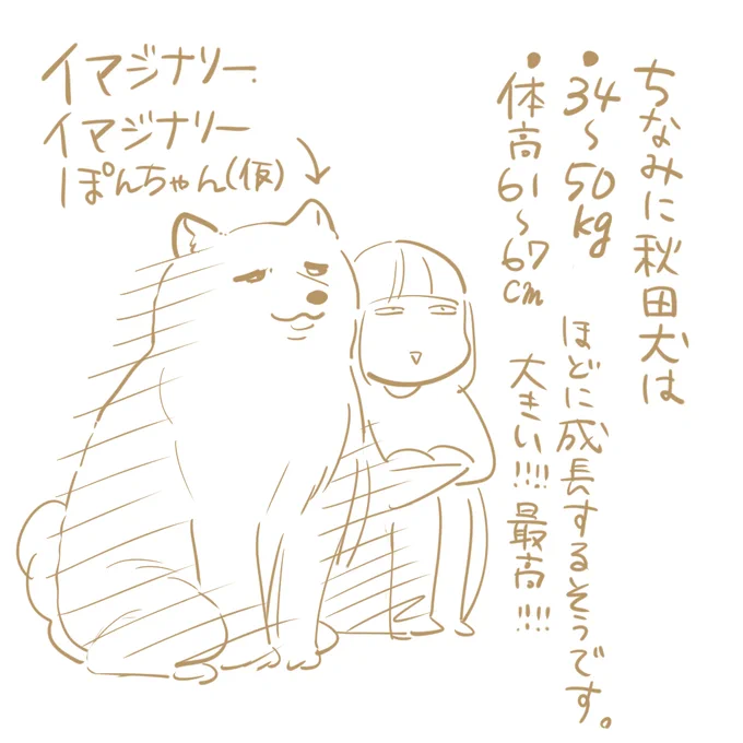 自分より大きいもふもふの生き物との暮らし、今からどきどきでございます 