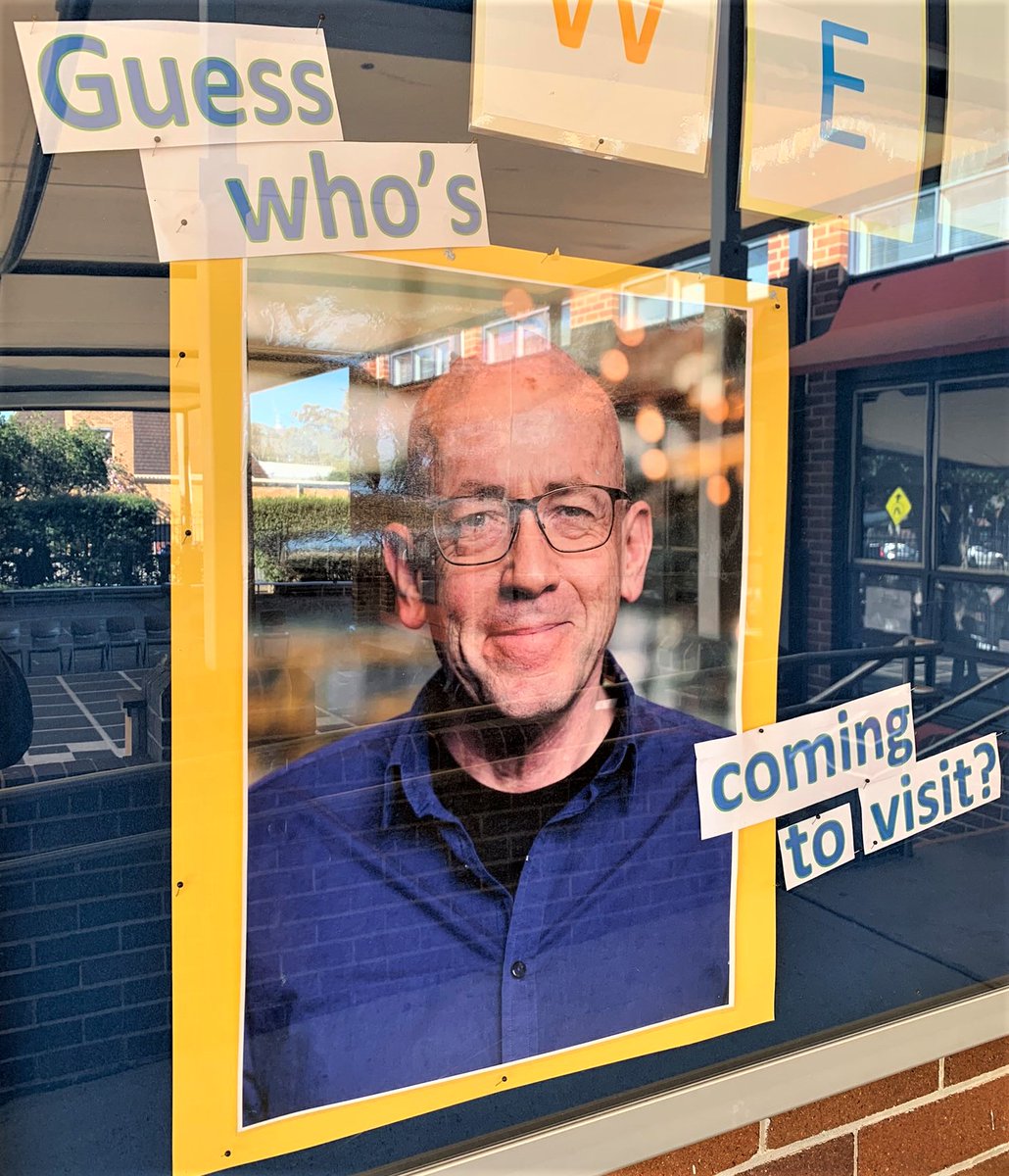 StMarysRydalLib's tweet photo. If you haven't guessed yet, to celebrate Children's Book Week 2022, the surprise author visiting @StMarysRydalLib was revealed today. It is the amazing Morris Gleitzman!π #cedplibraries @CatholicEdParra @MorrisGleitzman @TheCBCA https://t.co/ibI0fxIRSI