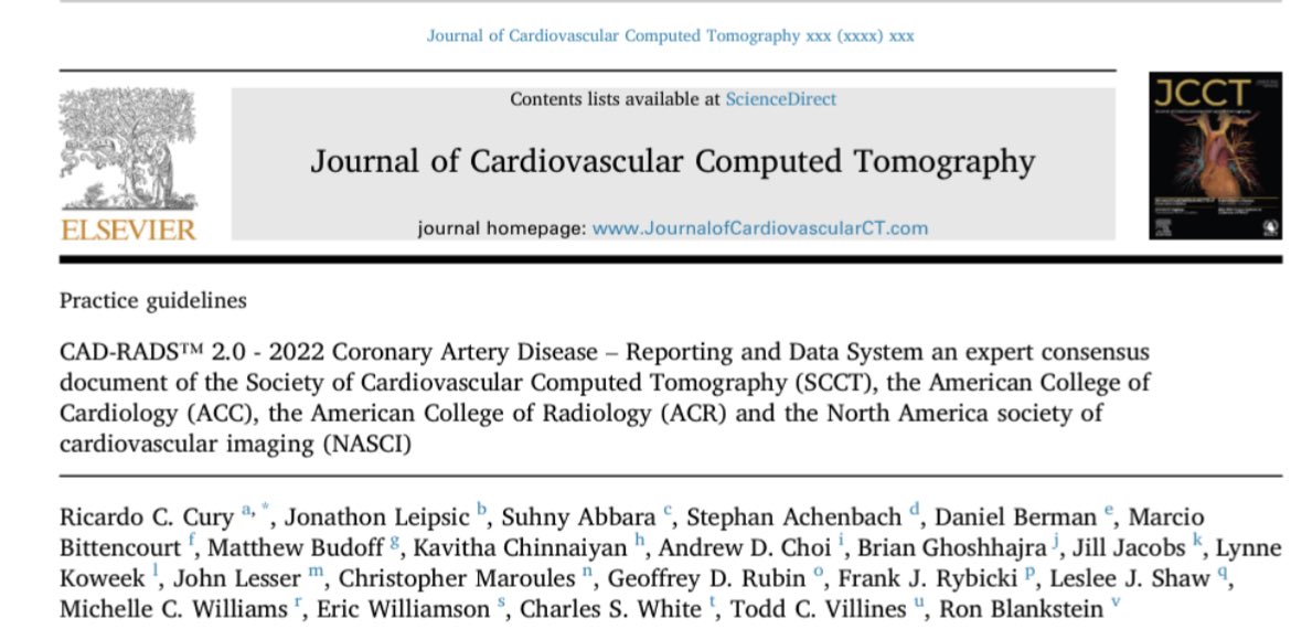 NASCI (@nascisociety) on Twitter photo NASCI is a proud co-sponsor of the updated CAD-RADS 2.0!
Read all about it here: sciencedirect.com/science/articl…
<a href="/Heart_SCCT/">Heart_SCCT</a> <a href="/RadiologyACR/">American College of Radiology</a> <a href="/ACCinTouch/">American College of Cardiology</a> <a href="/EricWillMD/">Eric Williamson</a> <a href="/cury_ricardo/">Ricardo C. Cury, MD</a> <a href="/SuhnyAbbara/">Suhny Abbara MD</a> <a href="/GregKicska/">Gregory Kicska</a> <a href="/GeoffRubin/">Geoff Rubin MD MBA</a> <a href="/Steph_Achenbach/">Stephan Achenbach</a> <a href="/RonBlankstein/">Ron Blankstein</a> <a href="/AChoiHeart/">Dr Andrew D. Choi</a> <a href="/ghoshhajra/">Brian with the Good Dictations</a> <a href="/DennieCarole/">Carole Dennie</a> NASCI is a proud co-sponsor of the updated CAD-RADS 2.0!
Read all about it here: sciencedirect.com/science/articl…
<a href="/Heart_SCCT/">Heart_SCCT</a> <a href="/RadiologyACR/">American College of Radiology</a> <a href="/ACCinTouch/">American College of Cardiology</a> <a href="/EricWillMD/">Eric Williamson</a> <a href="/cury_ricardo/">Ricardo C. Cury, MD</a> <a href="/SuhnyAbbara/">Suhny Abbara MD</a> <a href="/GregKicska/">Gregory Kicska</a> <a href="/GeoffRubin/">Geoff Rubin MD MBA</a> <a href="/Steph_Achenbach/">Stephan Achenbach</a> <a href="/RonBlankstein/">Ron Blankstein</a> <a href="/AChoiHeart/">Dr Andrew D. Choi</a> <a href="/ghoshhajra/">Brian with the Good Dictations</a> <a href="/DennieCarole/">Carole Dennie</a>