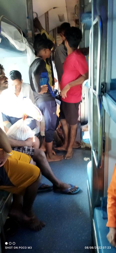 What is this? 
Passengers in AC
No tickets 
No RPF
No TTE