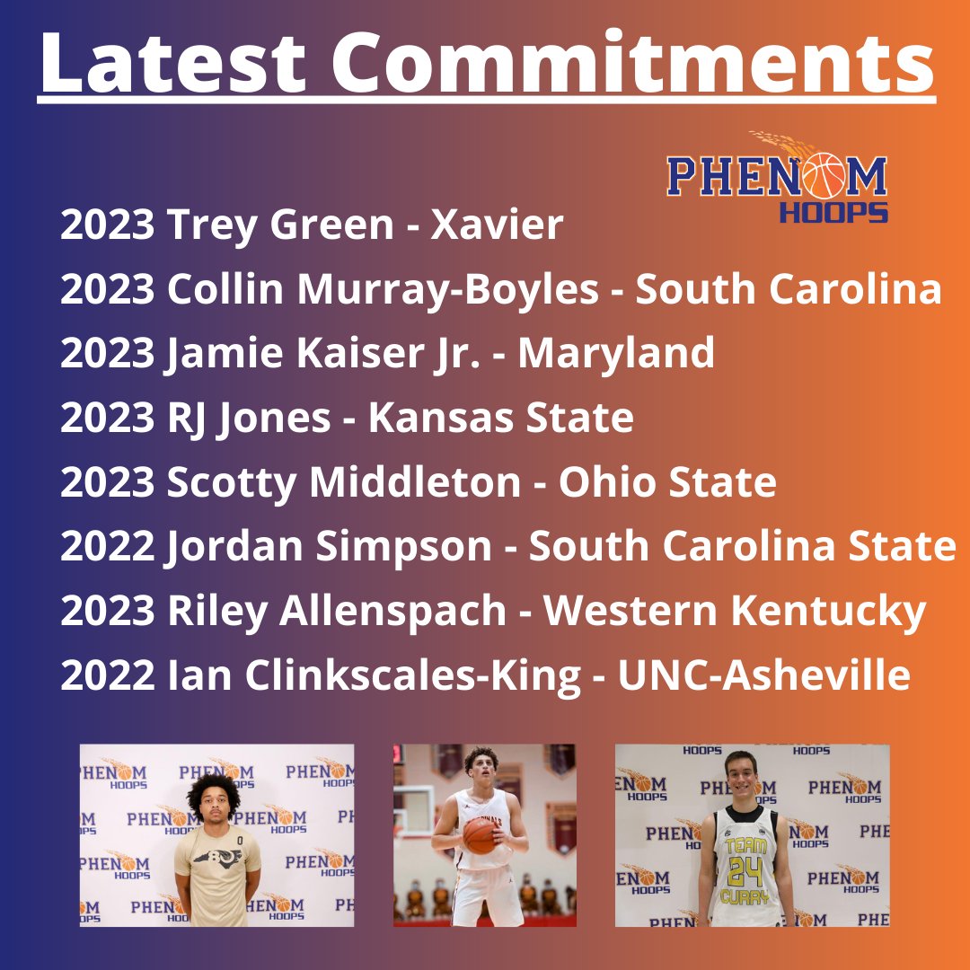 It has been a busy week as far as recruiting goes... here are just a few of the latest commitments that you may have missed! #PhenomHoops
