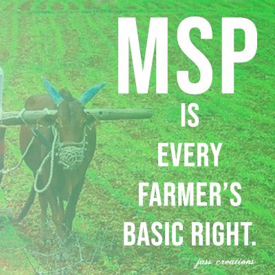 #NitiAayogAgainstMSP
Msp is  every farmets basic right
