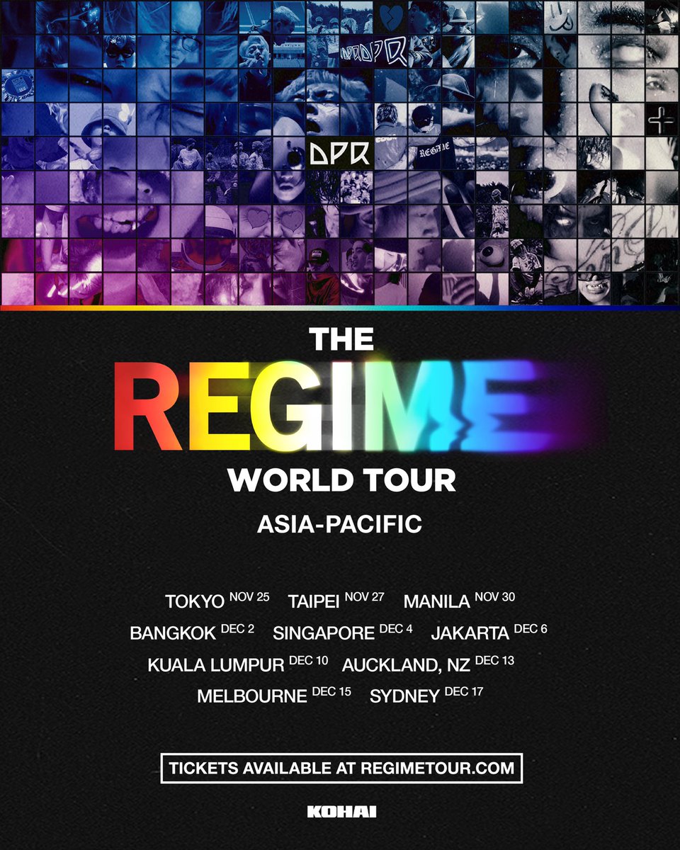DPRIAN_'s tweet photo. https://t.co/hmgXQ6nLyl

🌏Asia-Pacific

Tickets on sale Friday 12 August, 11am local time https://t.co/VYhQV4RQLS