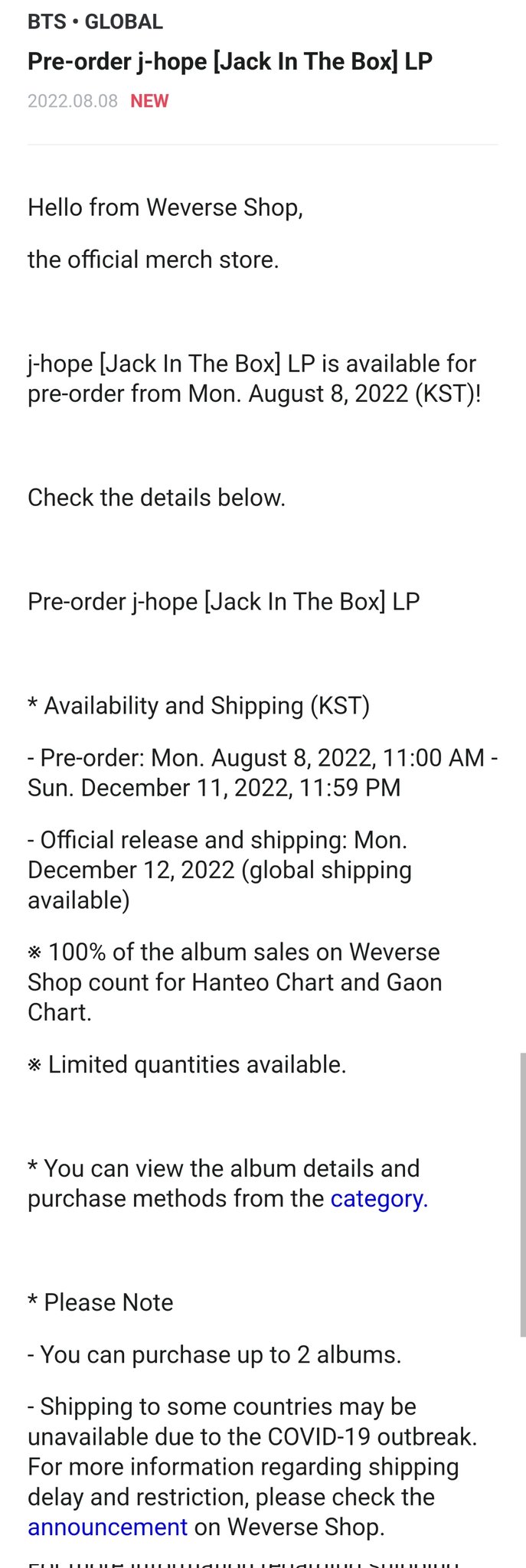 BTS' J-Hope To Release Vinyl Version Of 'Jack In The Box