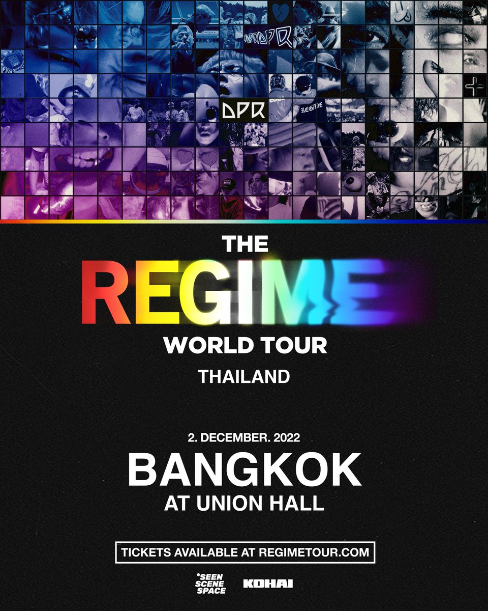popconth's tweet photo. Seen Scene Space presents "DPR Regime Tour in Bangkok"

📆วันที่ 2 ธันวาคม 2565
📌ยูเนี่ยน ฮอลล์ ศูนย์การค้ายูเนี่ยน มอลล์

บัตรราคา 5,000 / 2,400 / 1,800 

เริ่มจำหน่ายบัตร 12 สิงหาคม เวลา 11.00 น. ทาง https://t.co/3kwB6ODztr

#DPRRegimeTourinBangkok #DPR #Kohai #seenscenespace https://t.co/M6t5oMGeCu