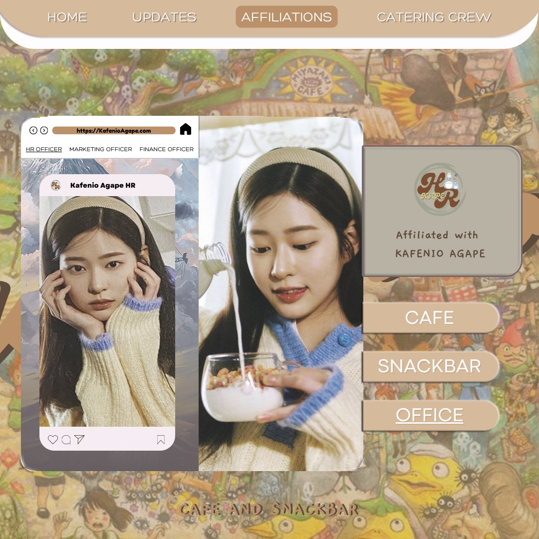 ㅤ
️
       ケイプ  🪶  KAFENIO AGAPE

       ✑ CAIA 
       𓄲 KAPE'S HR.⠀ Officer
       is now serving you dream-filled 
       coffee for your book of fantasies. 
️

️