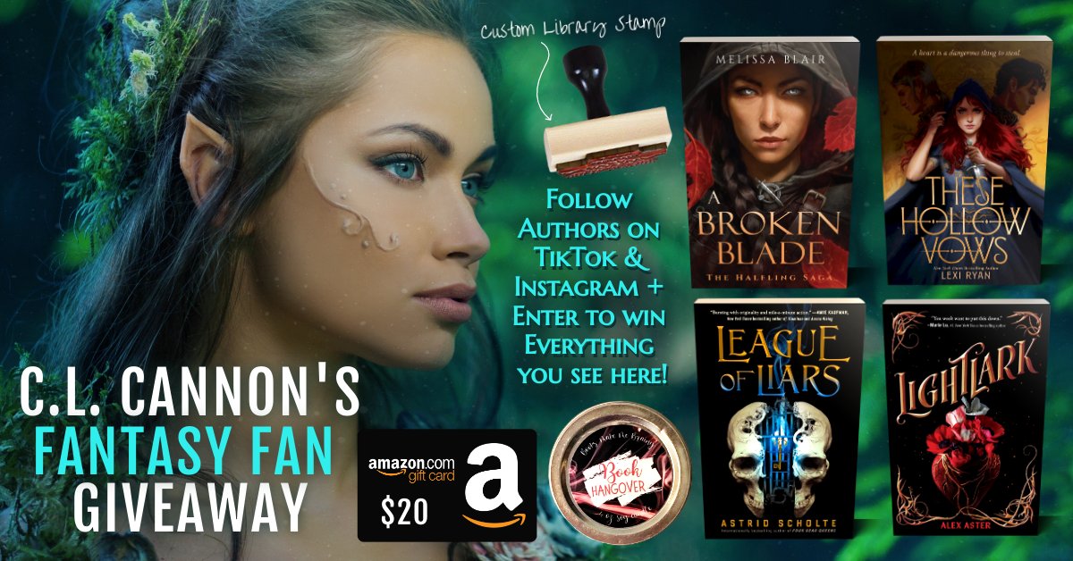 ๐ C.L. Cannon, USA Today Bestselling Author ๐ (@clcannonauthor) on Twitter photo โ๏ธ #Fantasy fans, join us across #Booktok & #Bookstagram to explore the best Fantasy worlds & characters! Enter to win 4 paperbacks of bestselling Fantasy #books + a custom #library stamp, book hangover candle, & a $20 #AmazonGiftCard! โ๏ธ
๐งโโ๏ธ Enter: bit.ly/fantbooktokgram ๐งโโ๏ธ โ๏ธ #Fantasy fans, join us across #Booktok & #Bookstagram to explore the best Fantasy worlds & characters! Enter to win 4 paperbacks of bestselling Fantasy #books + a custom #library stamp, book hangover candle, & a $20 #AmazonGiftCard! โ๏ธ
๐งโโ๏ธ Enter: bit.ly/fantbooktokgram ๐งโโ๏ธ
