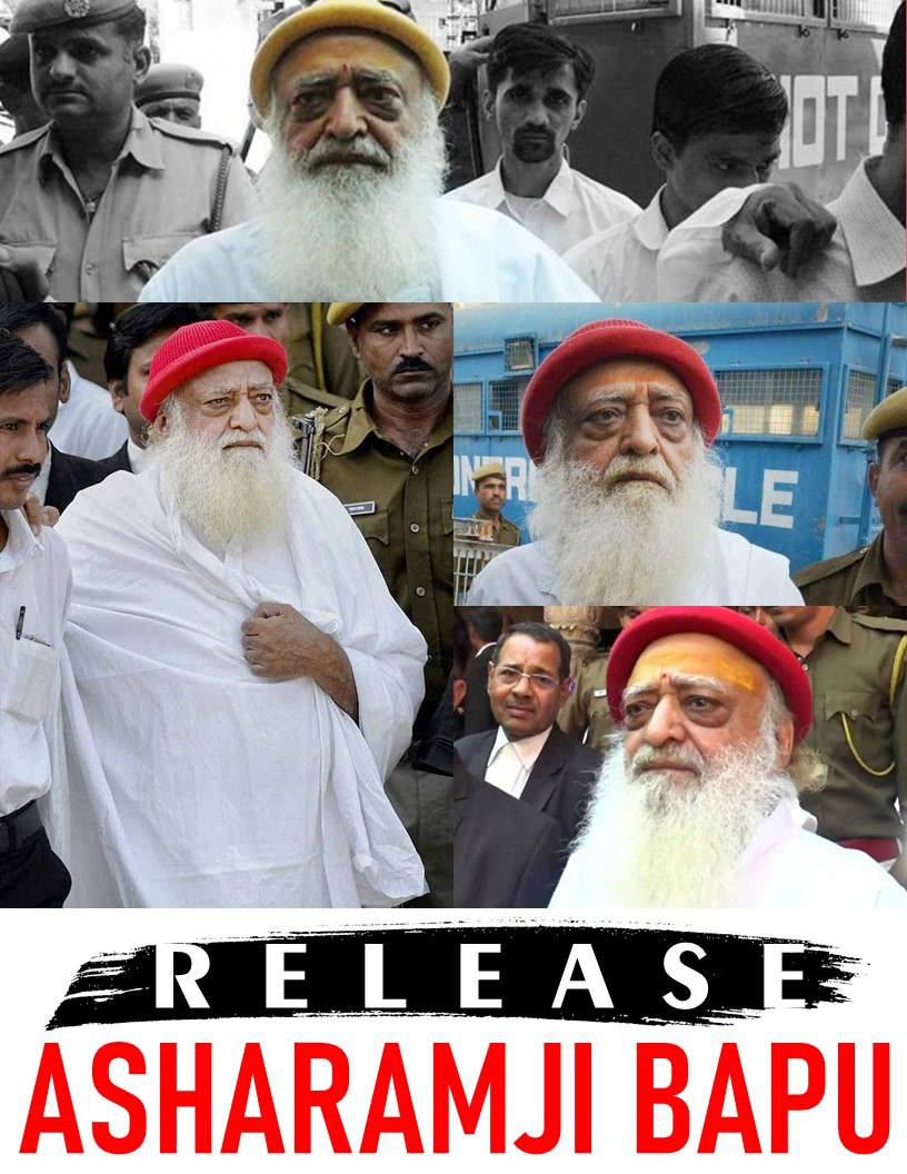 #ReleaseAsharamjiBapu आज जनता की मांग है जिसको सालों से नजर अंदाज किया जा रहा। Asaram Bapu Case को आज सभी अन्याय की पराकाष्ठा के रूप में देख रहे। जेल में INNOCENT Suffering और न्यायपालिका के कानों पर जूं तक नहीं रेंग रही है। It is a BOGUS Case &amp; Bapuji should Release Immediately.