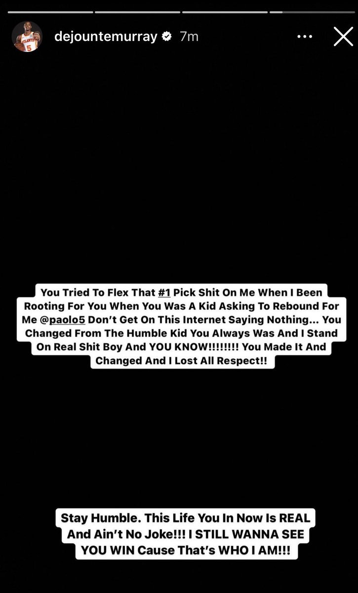 PranavSriraman's tweet image. Dejounte's response to Paolo lmao