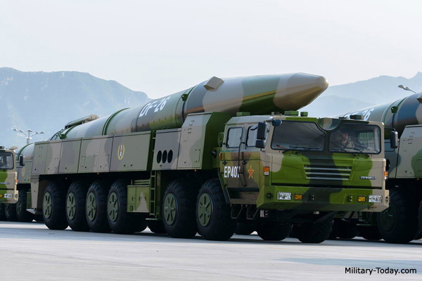 PRNPool's tweet image. ON Twitter DF-26 #GuamKiller missiles being moved  south in China. Missile has internal navigation system with Chinese BeiDou satellite navigation system. It should have an accuracy of less than 100 m. or less #B52 #B1 were relocated off  #Guam  
military-today.com/missiles/df_26…