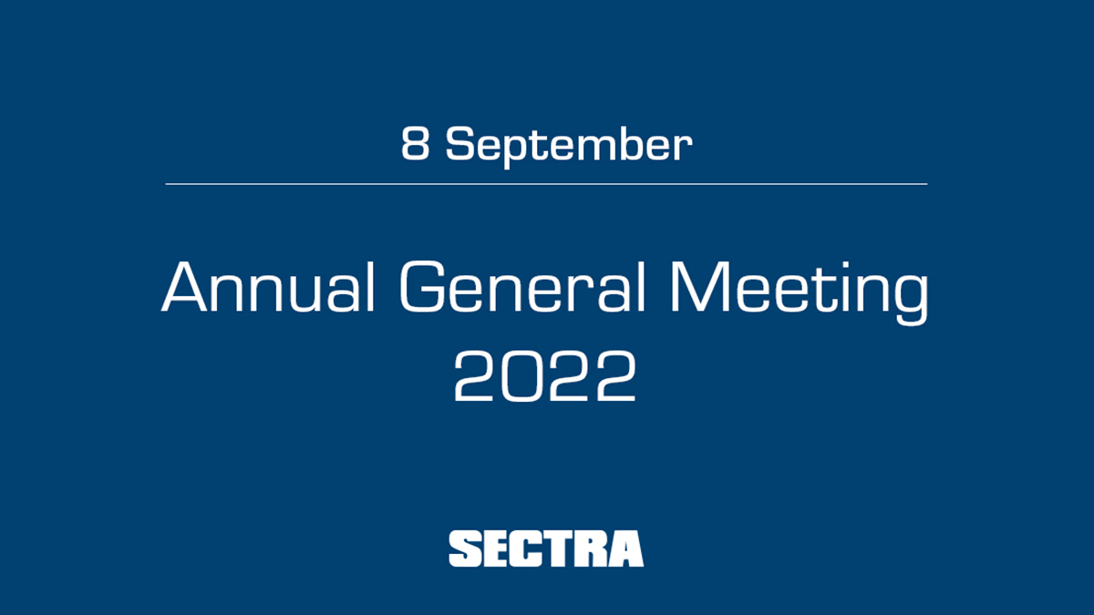 Sectra shareholders — the notice for the Annual General Meeting has now been published.

We are happy to invite you to Linköping in Sweden. You can find information and proposals at investor.sectra.com/agm2022

$SECTB
