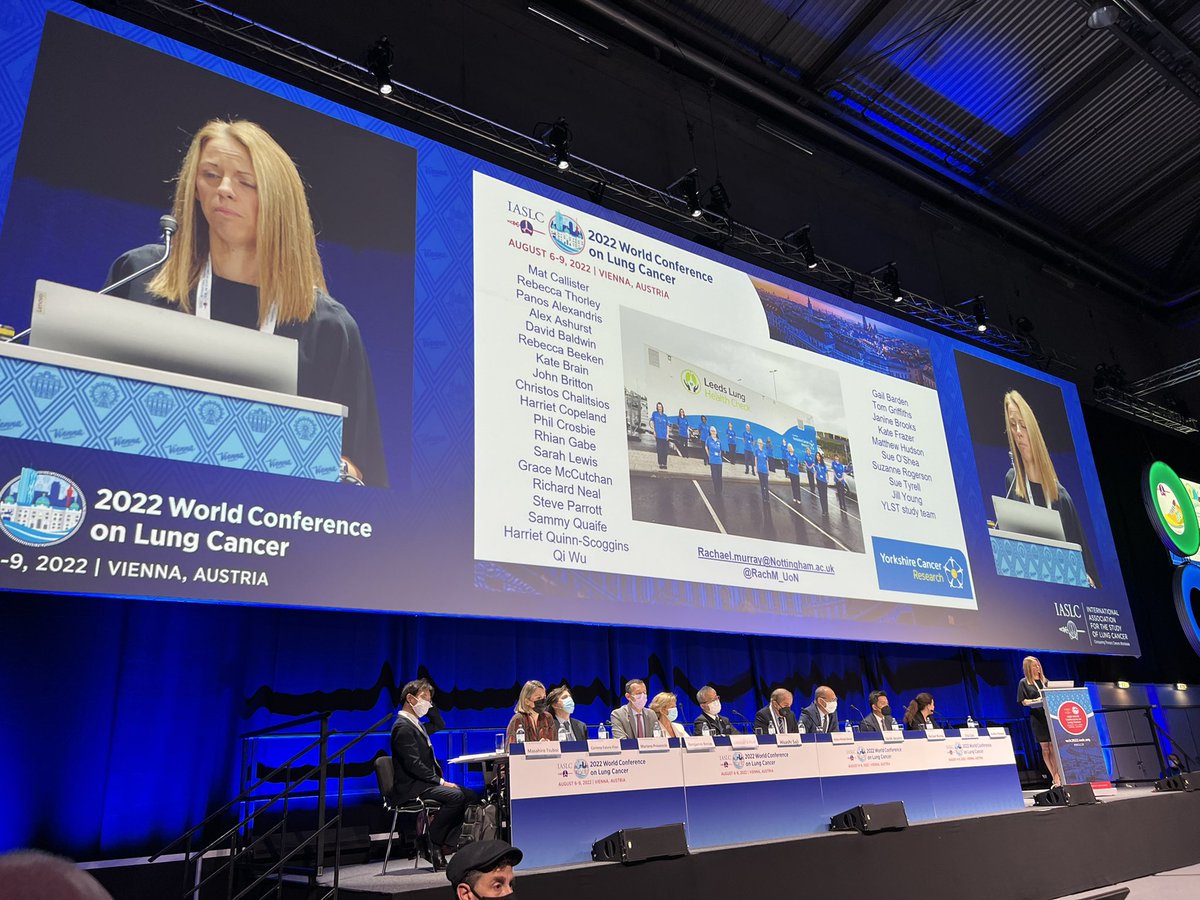 Leeds Lung Health Check (@lunghealthcheck) on Twitter photo Professor Rachael Murray presenting the results of the <a href="/YESSstudy/">Yorkshire Enhanced Stop Smoking Study</a> in the Presidential Symposium at #WCLC22. Thanks to <a href="/yorkshirecancer/">Yorkshire Cancer Research</a> for funding this important study alongside lung cancer screening in <a href="/LungHealthCheck/">Leeds Lung Health Check</a>. <a href="/UniofNottingham/">Uni of Nottingham #WeAreUoN</a> <a href="/UniversityLeeds/">University of Leeds</a> <a href="/LeedsHospitals/">Leeds Teaching Hospitals</a> Professor Rachael Murray presenting the results of the <a href="/YESSstudy/">Yorkshire Enhanced Stop Smoking Study</a> in the Presidential Symposium at #WCLC22. Thanks to <a href="/yorkshirecancer/">Yorkshire Cancer Research</a> for funding this important study alongside lung cancer screening in <a href="/LungHealthCheck/">Leeds Lung Health Check</a>. <a href="/UniofNottingham/">Uni of Nottingham #WeAreUoN</a> <a href="/UniversityLeeds/">University of Leeds</a> <a href="/LeedsHospitals/">Leeds Teaching Hospitals</a>