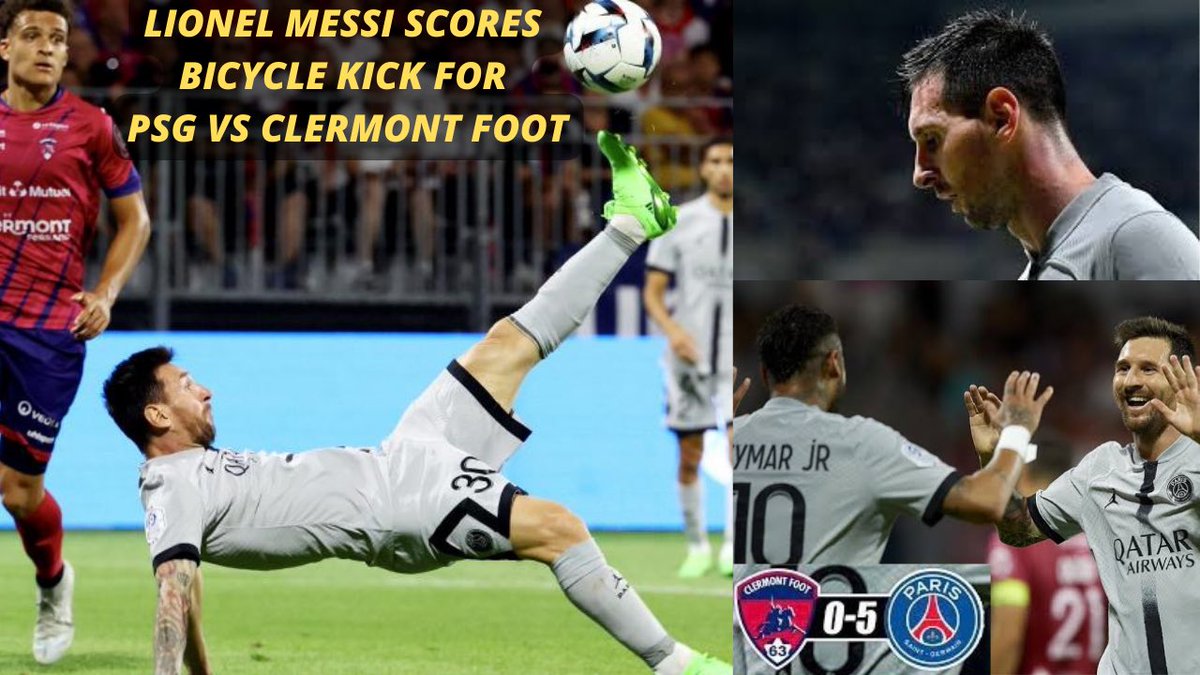 PRAVEENcoool07's tweet photo. Messi &amp; Neymar skills lead PSG to destroy Clermont Foot (5-0) |2022 | #m... https://t.co/qF34Hvb9WG via @YouTube https://t.co/MOxLJO8KDI