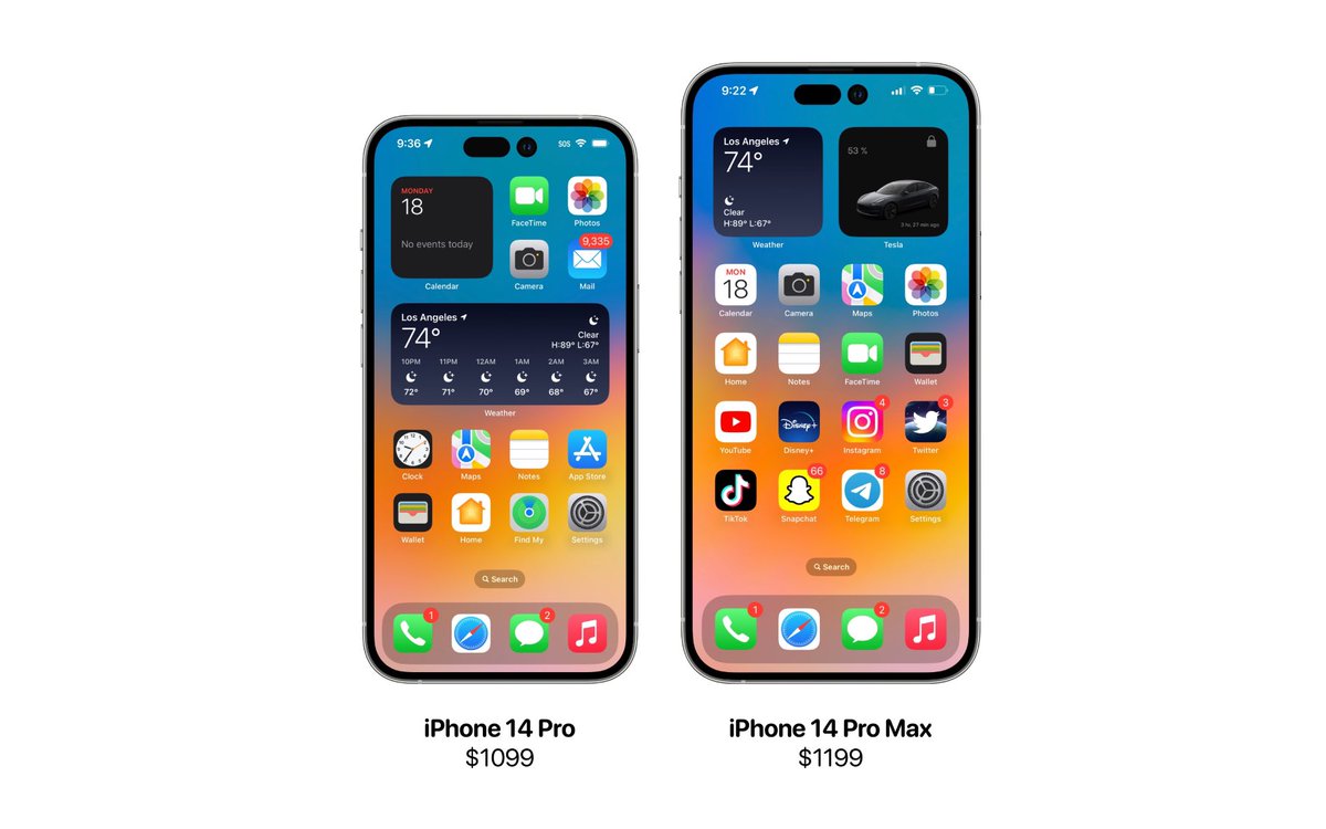 Perkiraan harga iPhone 14:

• iPhone 14 US$899 (Rp 13,4 juta)
• iPhone 14 Max US$999 (Rp 14,9 juta)
• iPhone 14 Pro US$1.099 (Rp 16,4 juta)
• iPhone 14 Pro Max US$1.199 (Rp 17,9 juta)

🔗 shope.ee/5zp36bF4lu