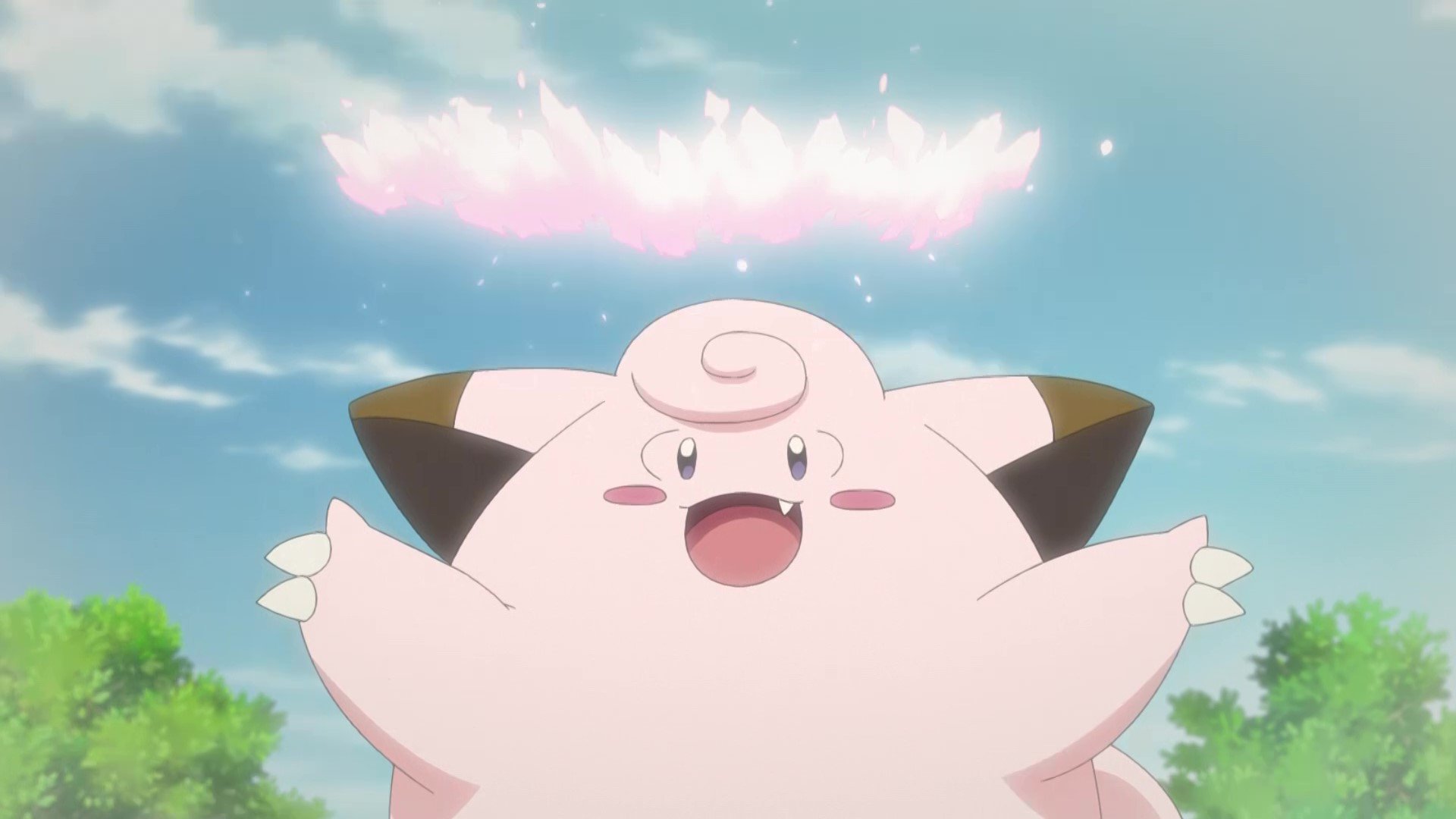 アニメ ポケットモンスター 公式 アニポケ 豆知識 ようせいポケモン ピッピ 静かな山奥で仲間たちと暮らしていると考えられていて 見つけるのが難しいポケモンなんです アニポケ第1話で 小さいころにピッピに出会っていたサクラギ所長