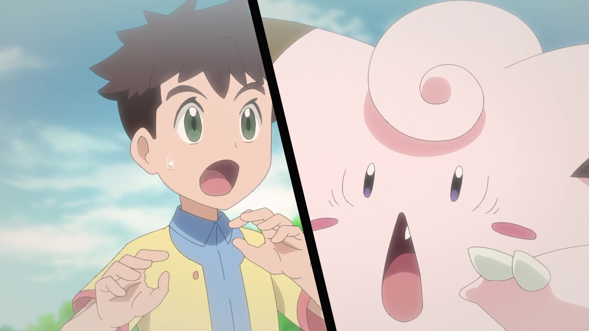 アニメ ポケットモンスター 公式 アニポケ 豆知識 ようせいポケモン ピッピ 静かな山奥で仲間たちと暮らしていると考えられていて 見つけるのが難しいポケモンなんです アニポケ第1話で 小さいころにピッピに出会っていたサクラギ所長
