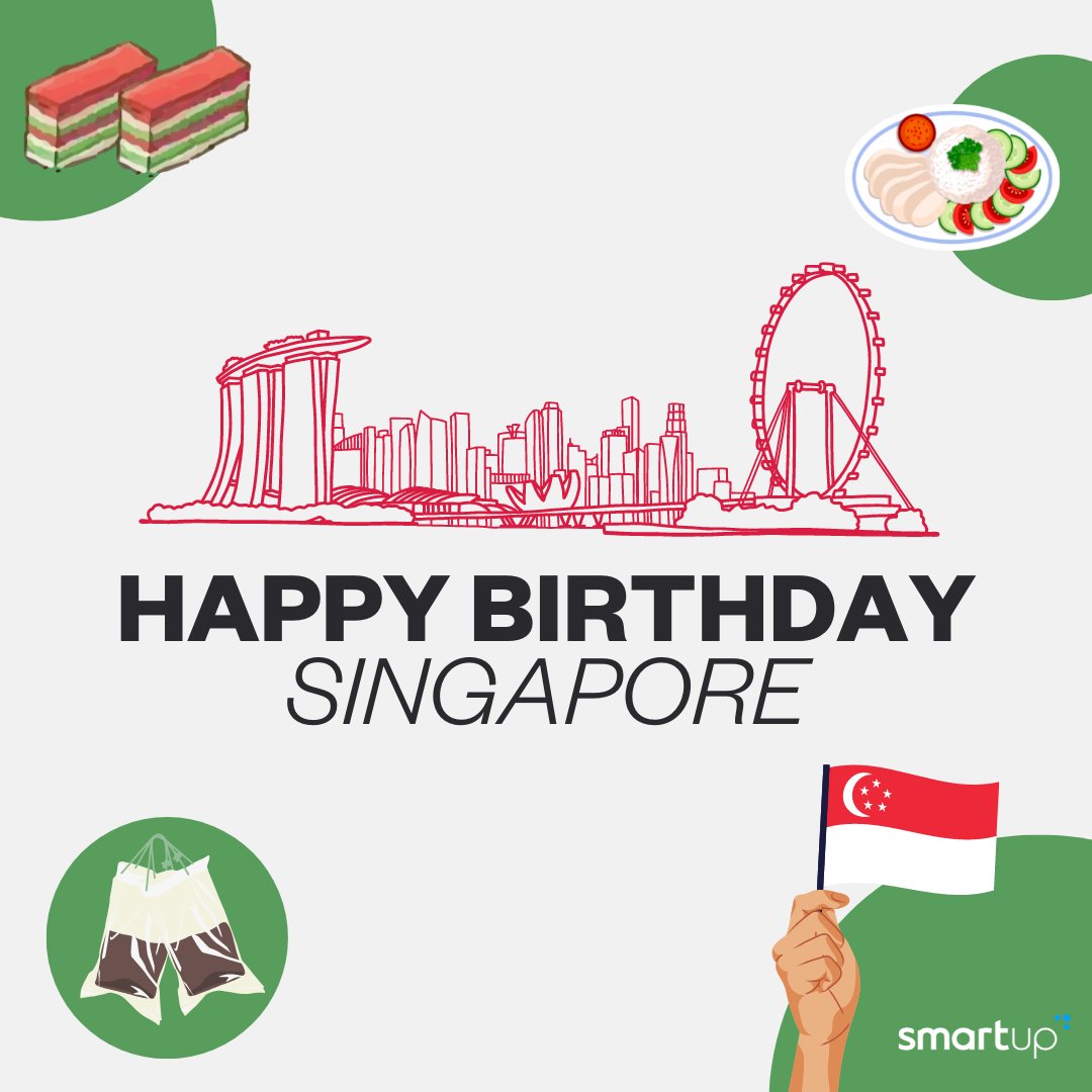 We wish all fellow Singaporeans a Happy National Day!

What is your favourite thing about Singapore? For us, it’s clearly the food!

#smartupio #nationalday #singapore
