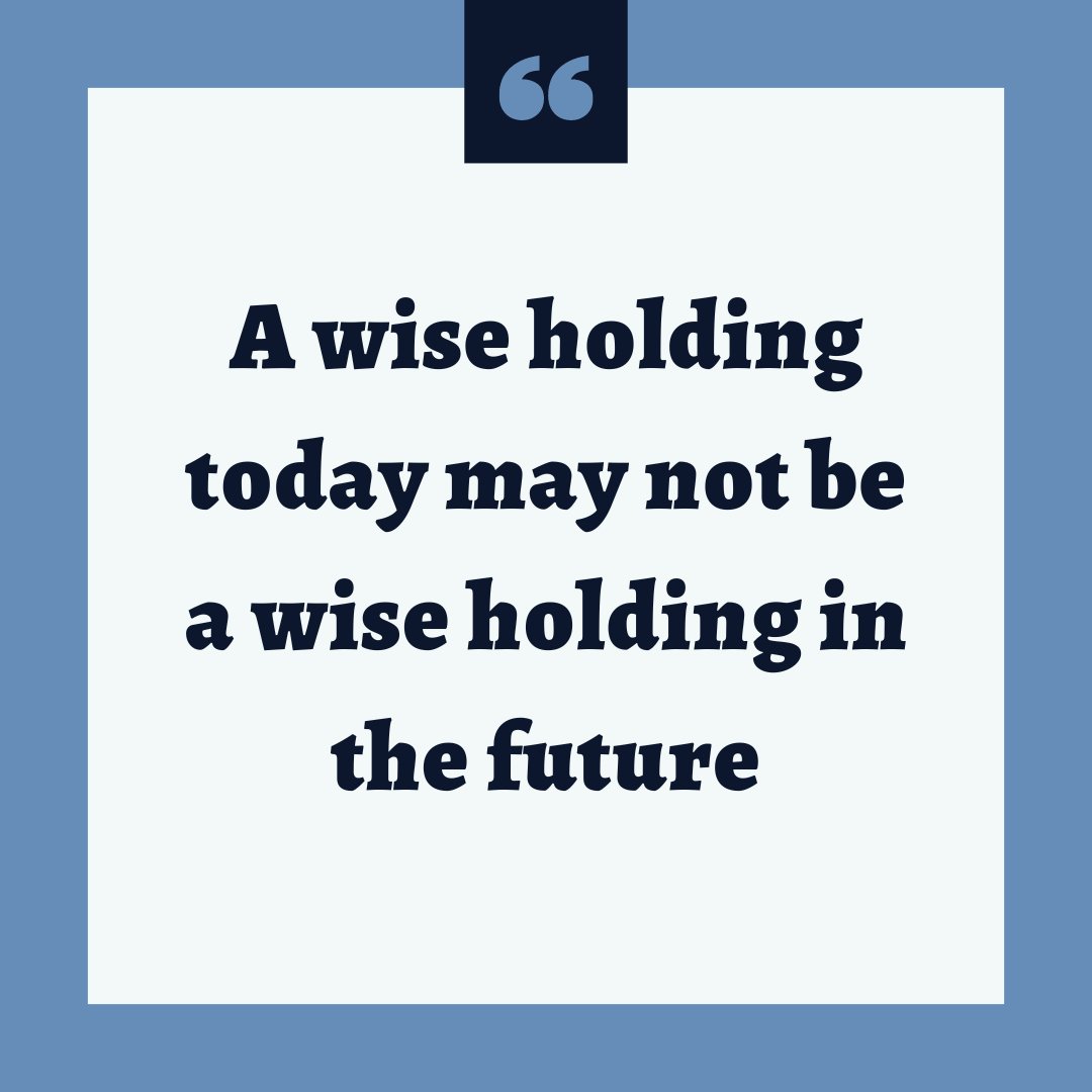 Decisions need to be reviewed from time to time. 
Do you agree? What is relevant today may be irrelevant in the future. It is important to keep assessing on a regular basis 
#investmentwisdom #investmentgyaan #mondaymorningquote #deepamfinvest #sandeepkumarbhuwania #wisedecisions