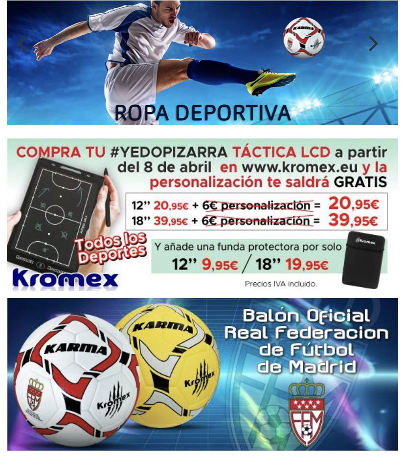 Kromex on "🔵Todas nuestras ofertas las tienes en nuestra página web oficial donde podrás elegir entre una amplia variedad de productos que ofrece nuestra marca ✔️ Ropa deportiva ✔️ La Yedo