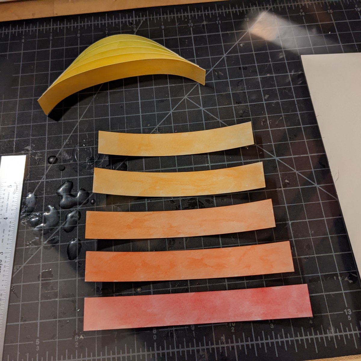 eweinhoffer's tweet photo. (32 of 52) Rainbow Rockers.
Still having fun working with watercolor paper that has bent after it dries. I cut the strips that make up these rockers precisely so they could be glued together in the same way.
#watercolorpainting #watercolors #artweekly #painting https://t.co/sEHRJo9owN