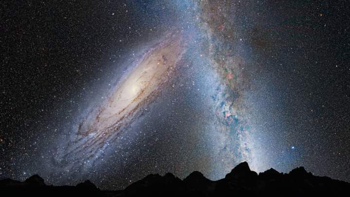 En 4500 millones de años nuestra Vía Láctea comienzara a chocar con la galaxia de Andrómeda.  Pero no te preocupes el Sol quemara la Tierra mucho antes de eso.