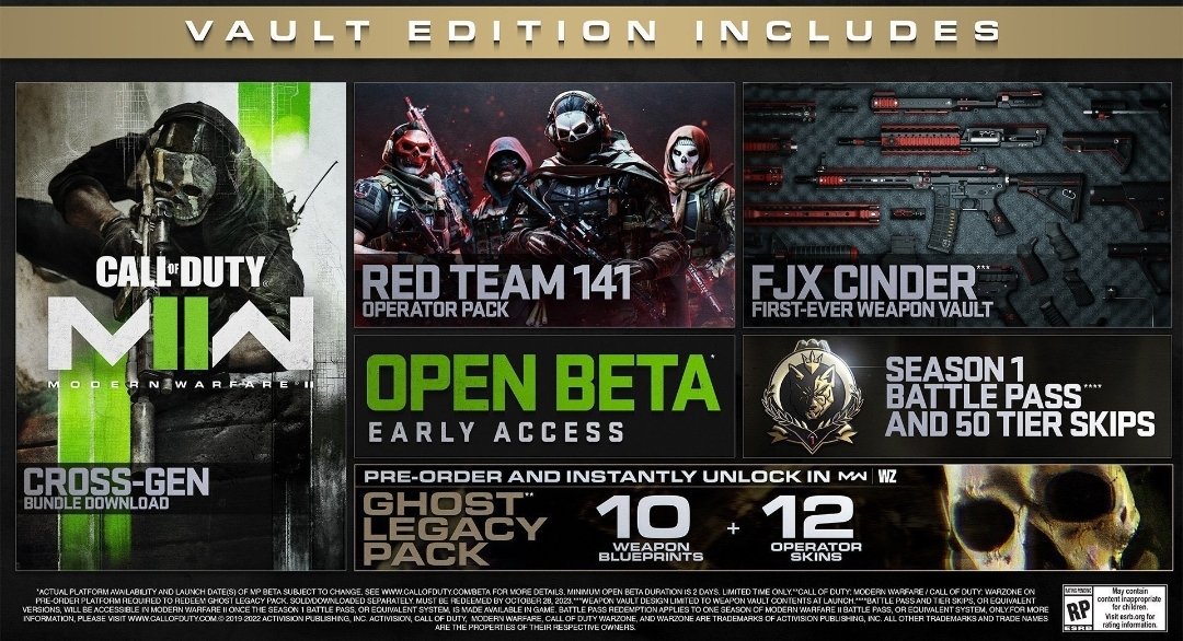 WHO WANTS A COPY OF THE #ModernWarfareII  Vault Edition?!
Let's do this #COD #Giveaway #contest! 

RETWEET + FOLLOW (so that I can DM you for details) + REPLY with your platform and we will hook someone up!!!