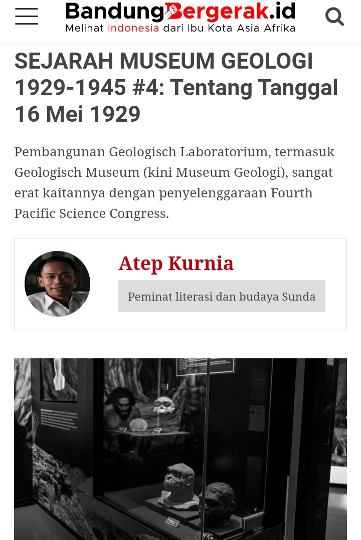 Aksara_Atep's tweet photo. Saya menyelidiki alasan di balik ditetapkannya 16 Mei 1929 sebagai tanggal diresmikannya Museum Geologi. Hasil penyelidikannya di sini:
https://t.co/uTLGj1Ah5C
#sejarahmuseumgeologi
#museumgeologi #museumgeologibandung #bandoeng #bandung #geologicalmuseum #science #congress https://t.co/QqS40lQMql