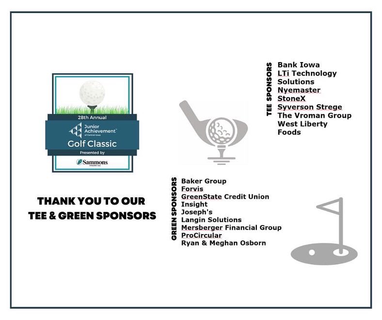 We would like to take this opportunity to thank all of our amazing sponsors for the 2022 JA Golf Classic presented by <a href="/sfg_companies/">Sammons Financial Group Companies</a>