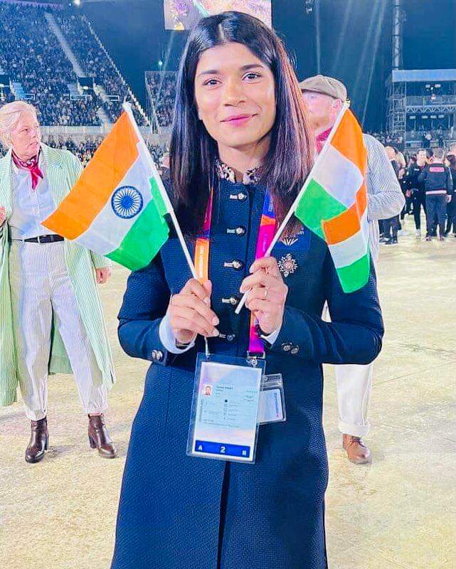 wasimMaJcm786's tweet photo. मुबारकबाद भारत की बेटी निख़त ज़रीन, भारत के लिये गोल्ड मेडल जीतकर हम सबका सर फ़ख़्र से ऊँचा कर दिया।

कॉमनवेल्थ खेल 2022
#NikhatZareen #GoldMedal https://t.co/4oJAVu2m5r
