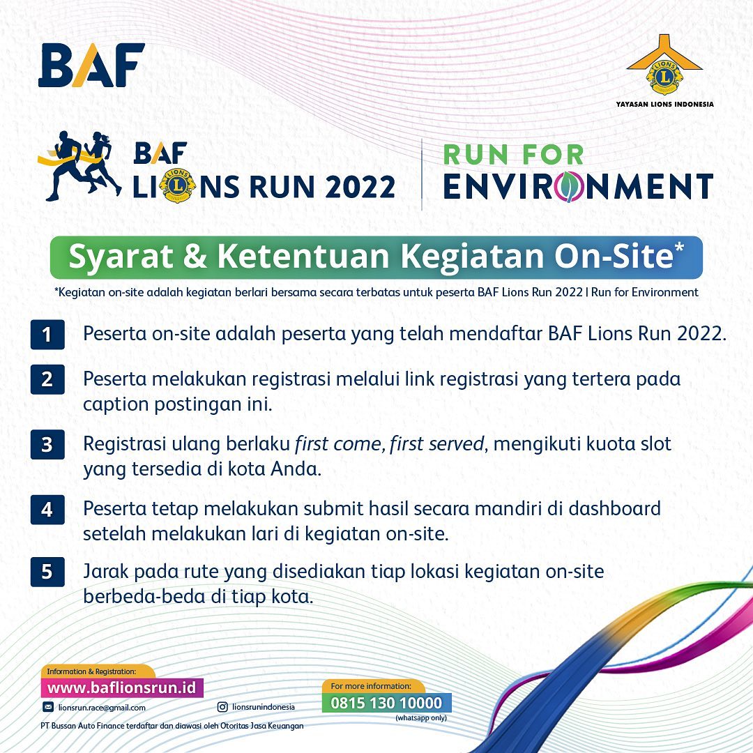 On-Site BAF Lions Run for Environment â€¢ 2022