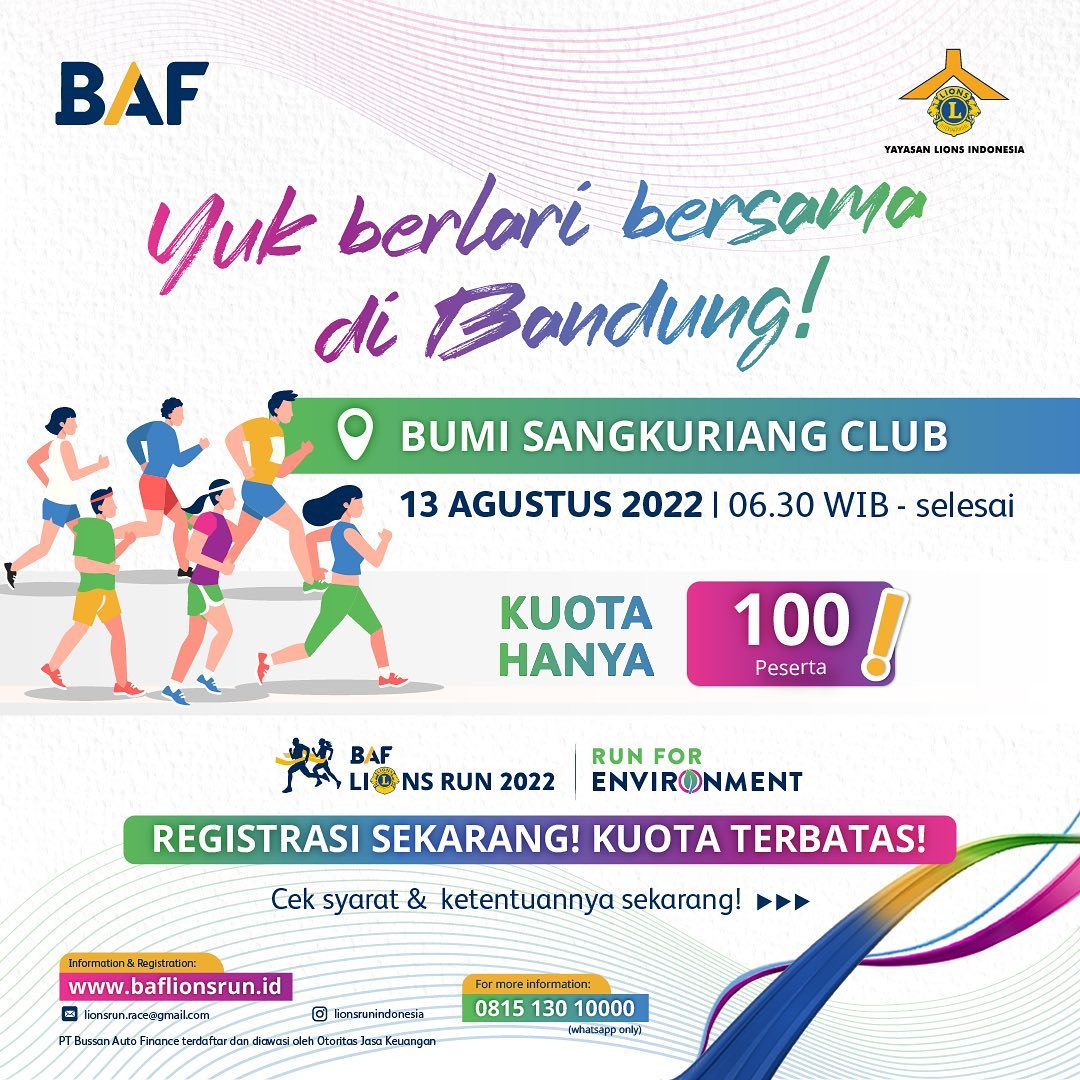Bandung 👟 BAF Lions Run for Environment â€¢ 2022