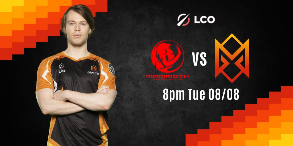 GRAVITAS GAME DAY

At 8PM #GravitasSquad ⚔️ take on @Mammoth_OCE 🦣

TOP @ToppyOCE  
JNG <a href="/llenia2/">Albert</a>
MID @DaJeung89
ADC <a href="/ThomasShen1/">Thomas Shen</a> 
SUP @Piglet_Oce  

Draft by <a href="/CoachMystik/">Trey Yarnall</a> <a href="/SypeNav/">Sype Nav</a> 

Watch 🖥️ <a href="/LCO/">LCO</a> Twitch twitch.tv/lco

#GravitasGlory #LCO #MECvsGRV